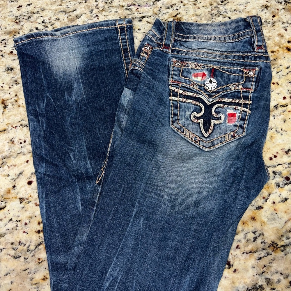 Stylish Blue Embellished Women Jeans